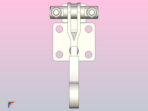 垂直拉紧系列门闩式快速夹钳[QC-40344-SS] (2)俯视缩略图