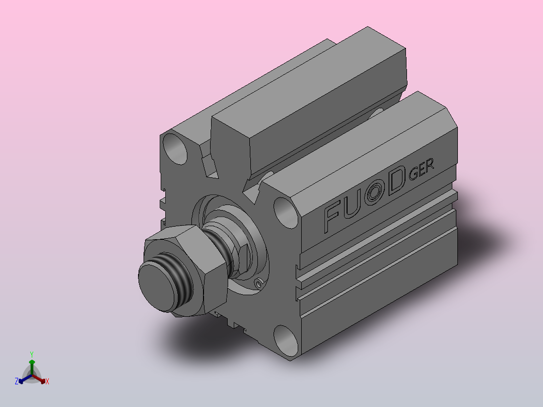 FY-ACQ超薄气缸系列[FY-CTACQS-50x30-B]主视图