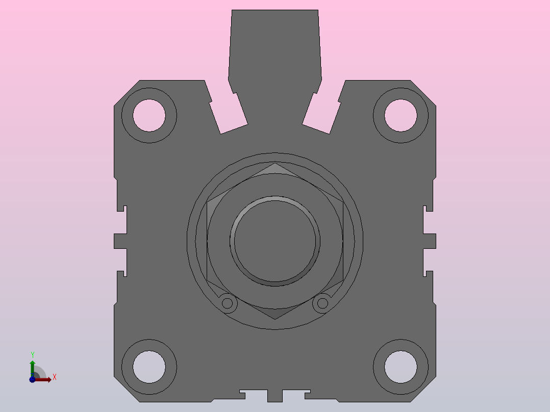 FY-ACQ超薄气缸系列[FY-CTACQS-50x30-B]前视图