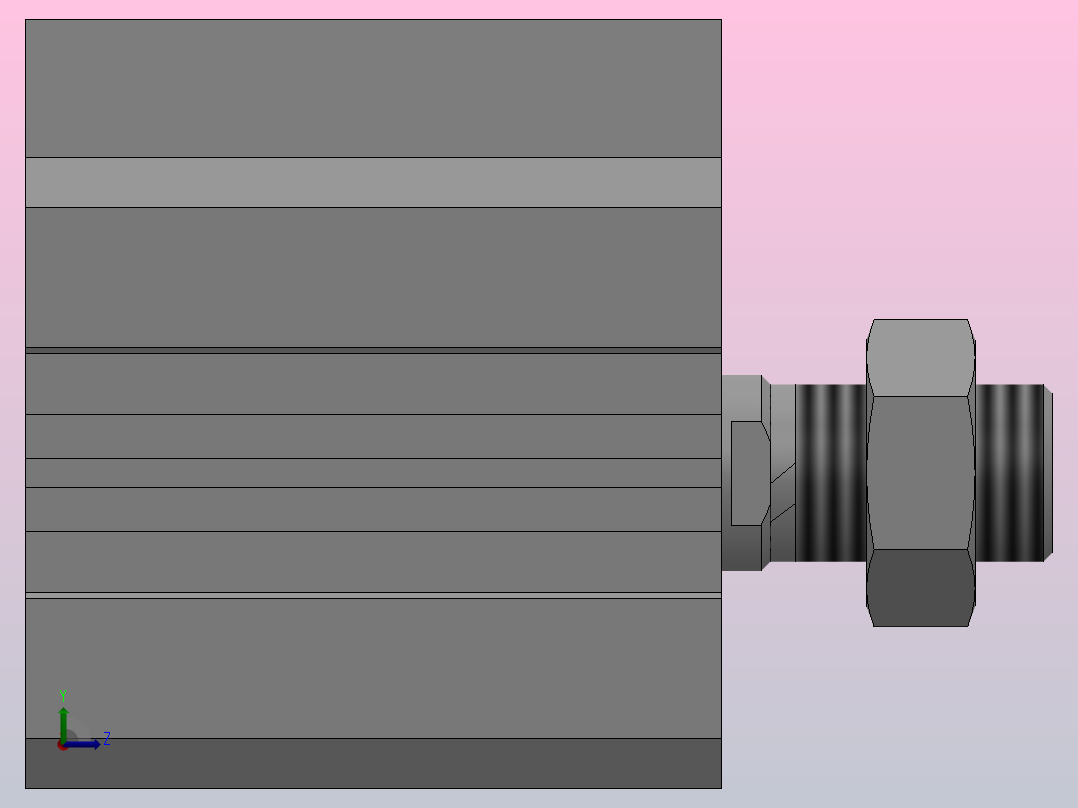 FY-ACQ超薄气缸系列[FY-CTACQS-50x30-B]左视图