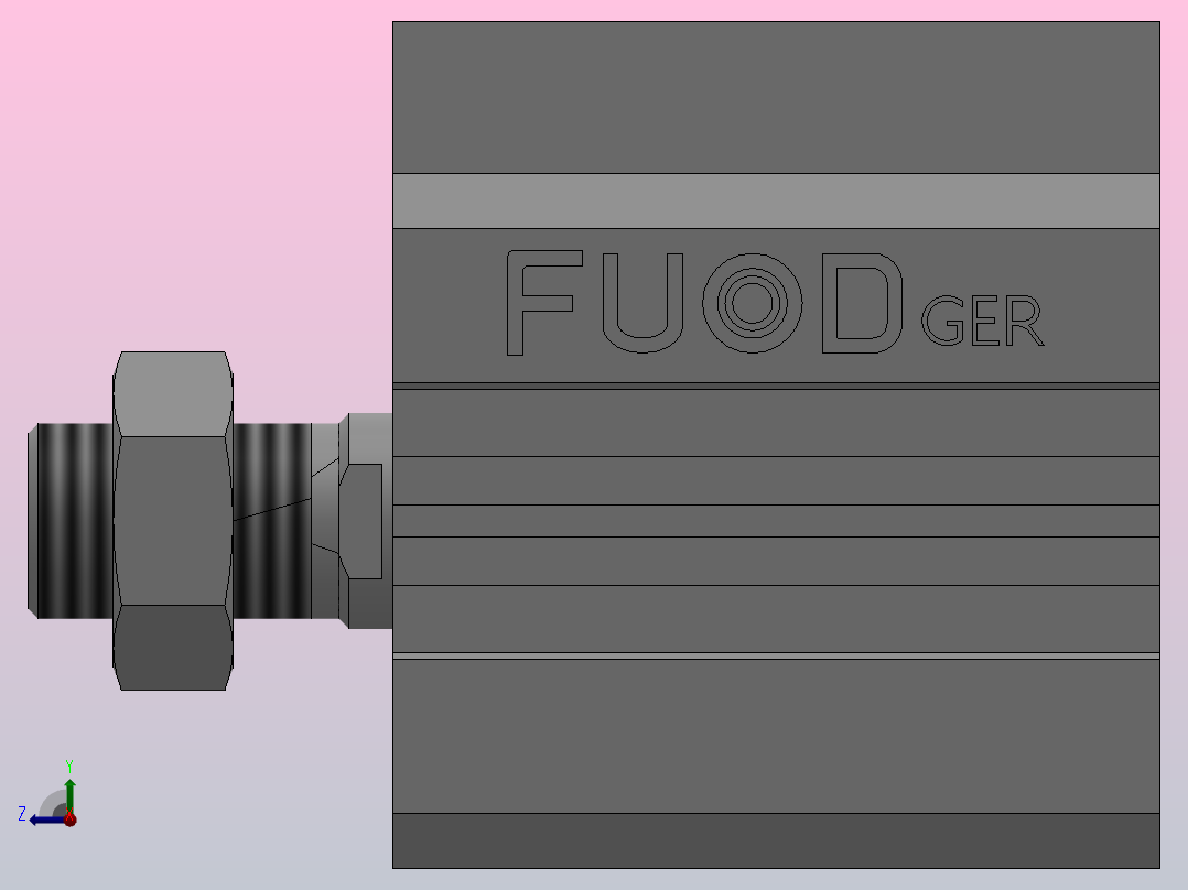 FY-ACQ超薄气缸系列[FY-CTACQS-50x30-B]右视图