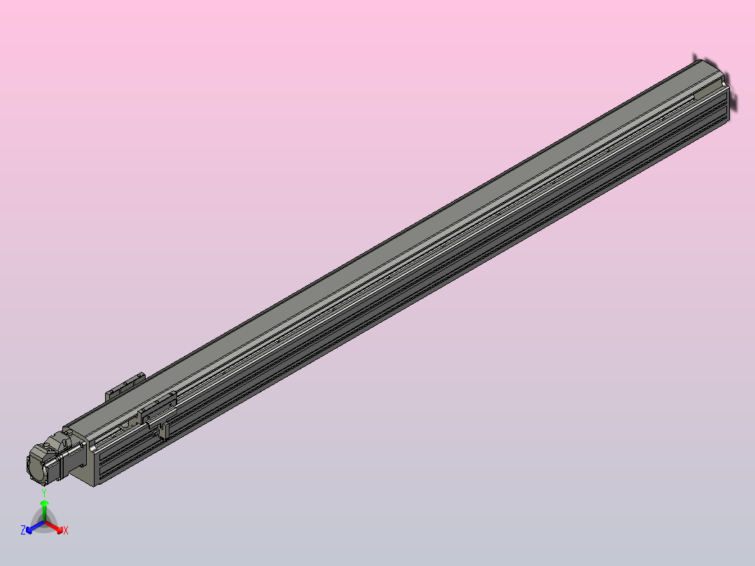 日规模组半封闭丝杆TPA-HNR-65S-1610C-L950-M-C-P10-N3主视图