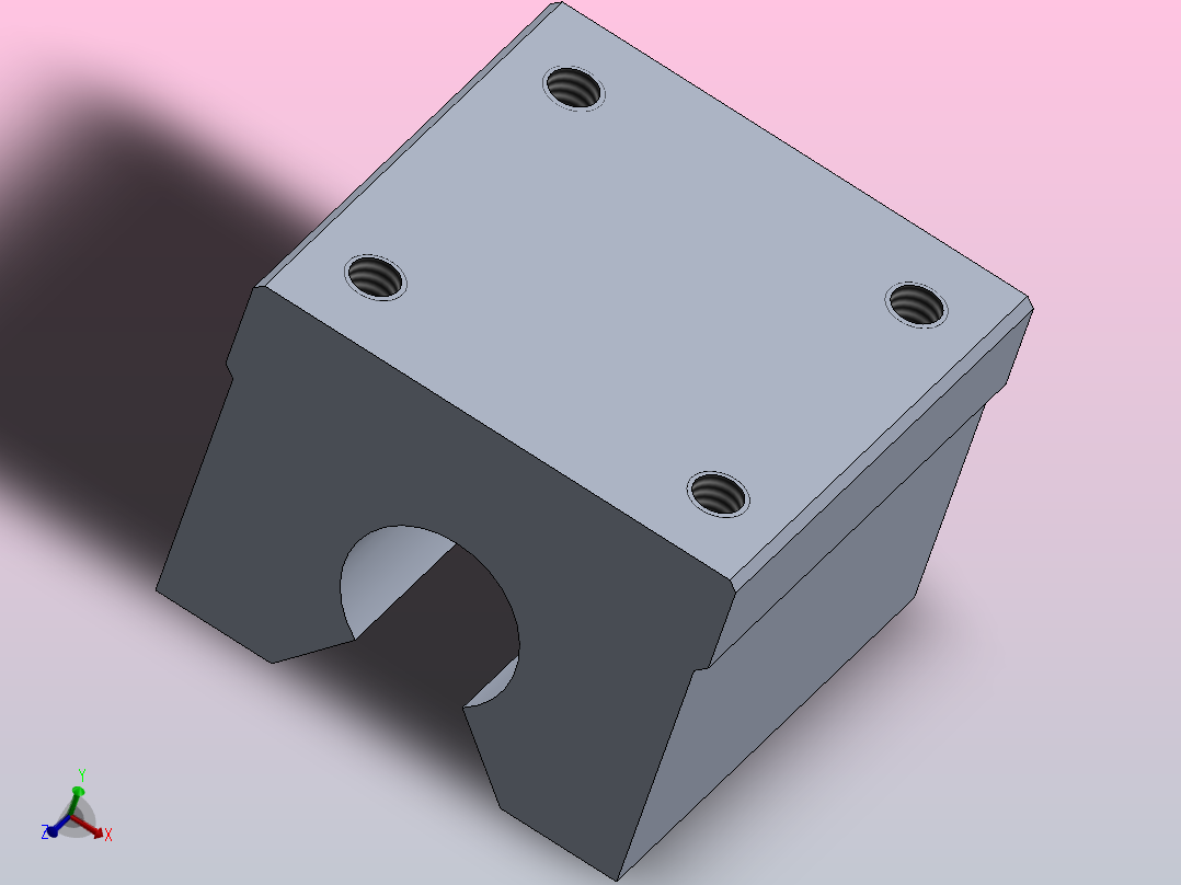 SBS轴用开放式直线轴承(ZNT)主视图