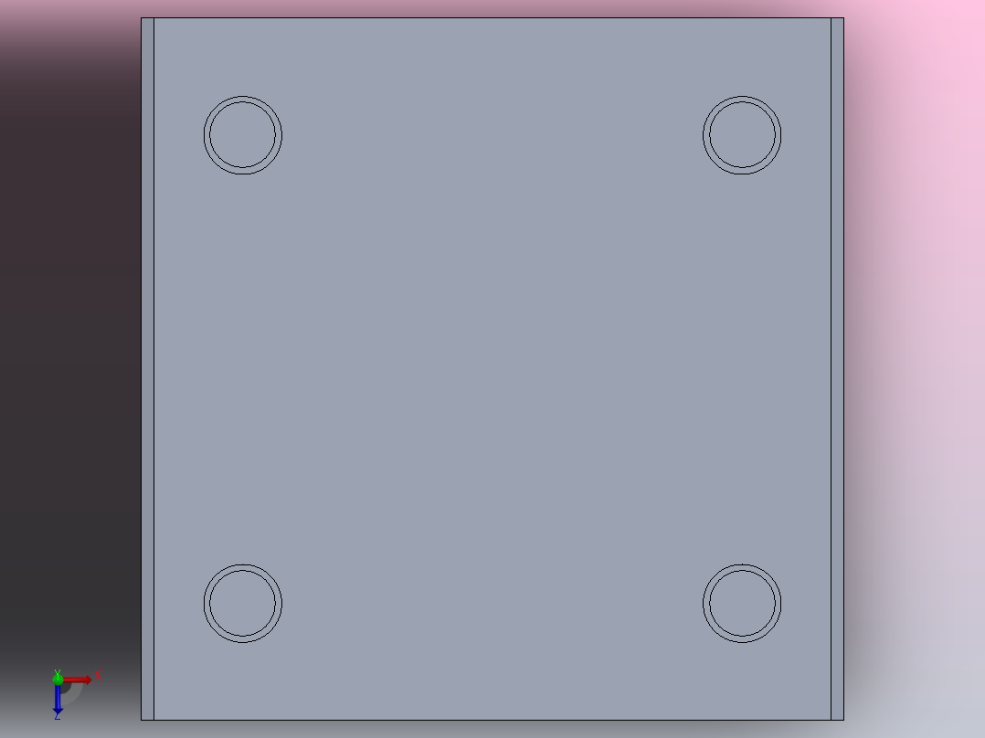 SBS轴用开放式直线轴承(ZNT)俯视图