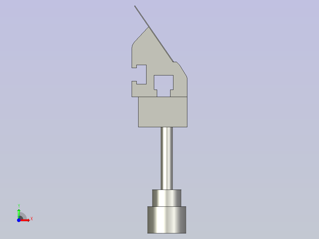 DEK机型刮刀长220MM(最短尺寸前视图