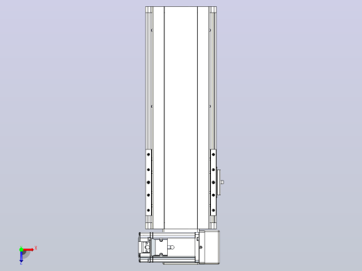 皮带直线轴半封闭可选导轨TPA-HNB-140D-120-L200-RU-Y-P40-N3俯视缩略图