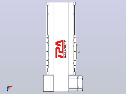 皮带直线轴半封闭可选导轨TPA-HNB-120D-110-L50-LP-C-P40-N3俯视缩略图