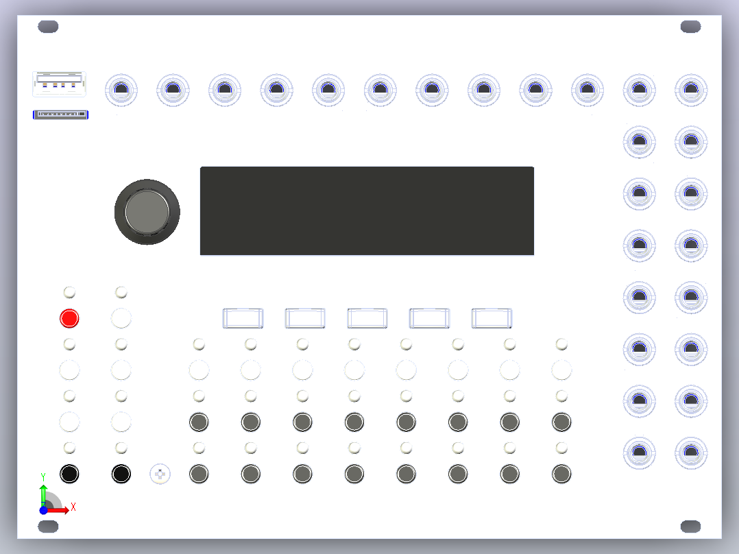 从KiCAD到Autodesk EAGLE的设计转移和PCB的新布线 可变风格的黑色和银色前面板前视图