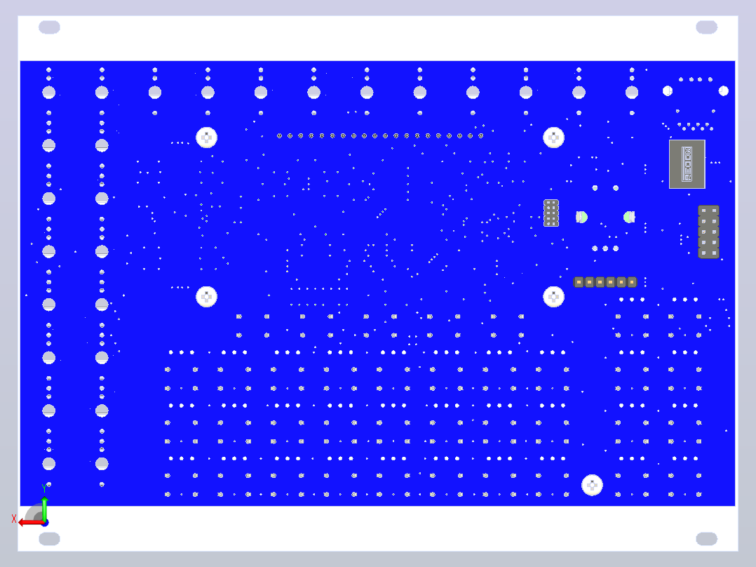 从KiCAD到Autodesk EAGLE的设计转移和PCB的新布线 可变风格的黑色和银色前面板后视图