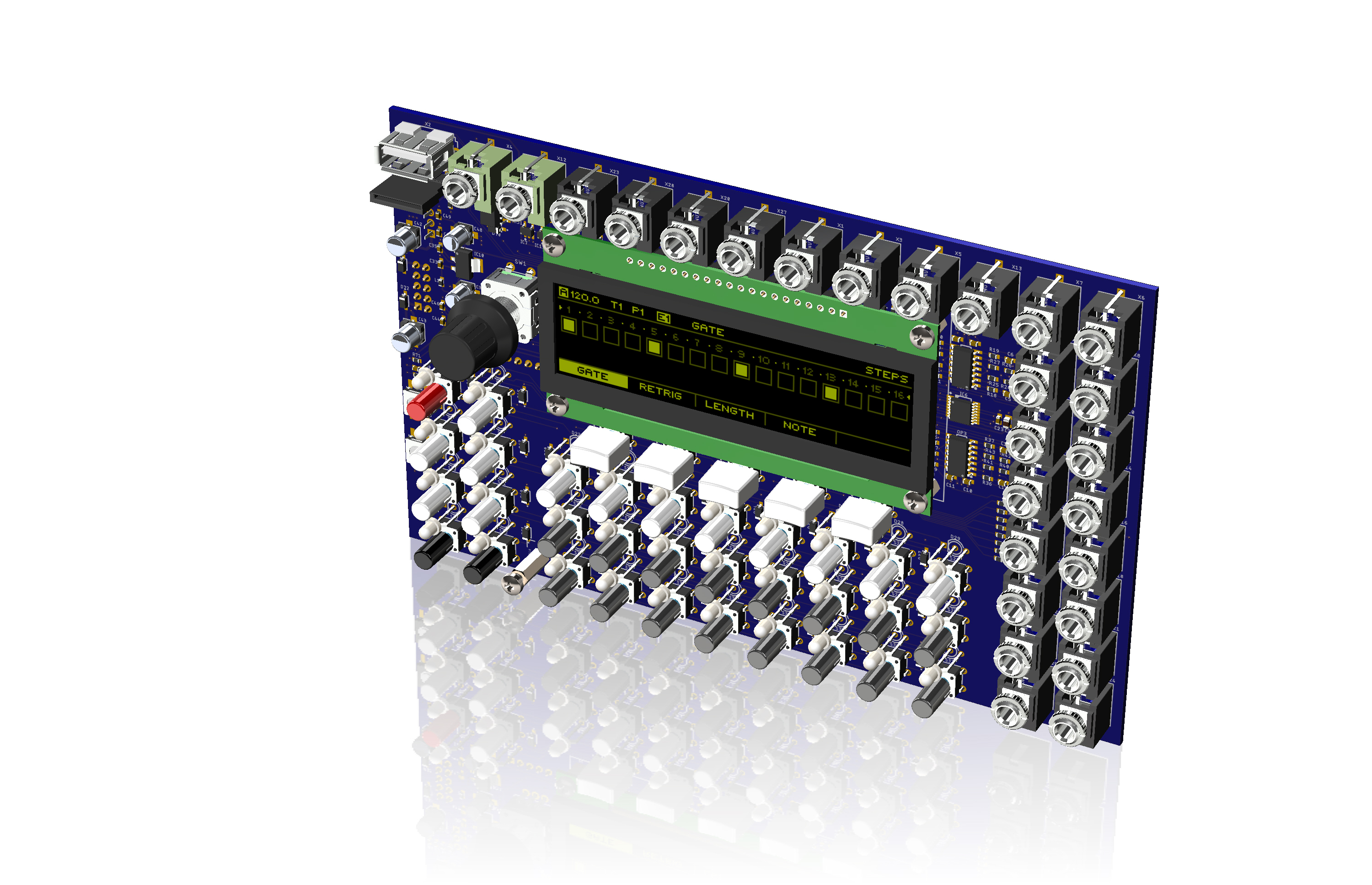 从KiCAD到Autodesk EAGLE的设计转移和PCB的新布线 可变风格的黑色和银色前面板