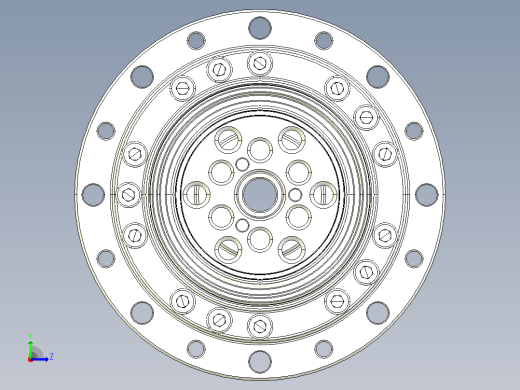 HCSG-17-2UH谐波减速机左视缩略图
