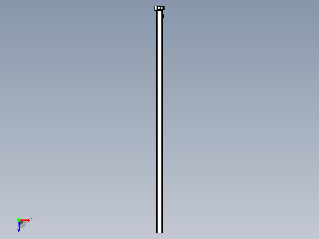 皮带直线轴半封闭可选导轨TPA-HNB-105D-90-L2950-RU-C-P20-N3俯视图