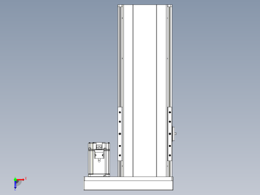 日规模组半封闭丝杆TPA-HNR-202D-2510C-L300-ML-Y-P75-N3俯视缩略图