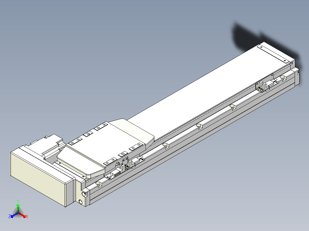 滚珠丝杠直线轴内置导轨TPA-GCR-120-1610C-L400-MR-M40-N3主视图