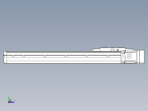 滚珠丝杠直线轴内置导轨TPA-GCR-120-1610C-L400-MR-M40-N3左视缩略图
