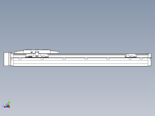 滚珠丝杠直线轴内置导轨TPA-GCR-120-1610C-L400-MR-M40-N3右视缩略图
