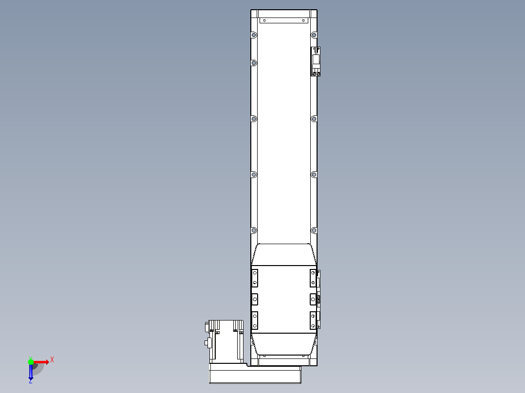 滚珠丝杠直线轴内置导轨TPA-GCR-120-1610C-L400-MR-M40-N3俯视图