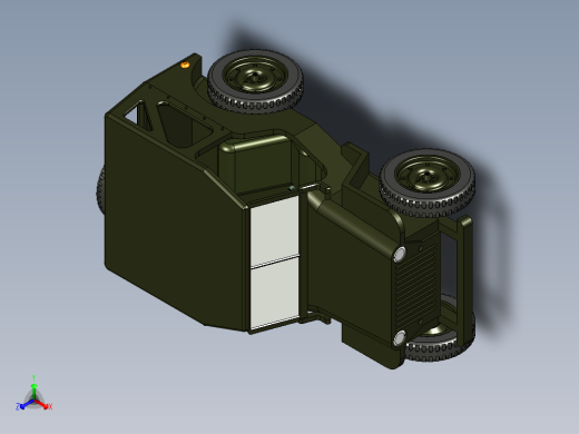 简易吉普车三维建模图纸