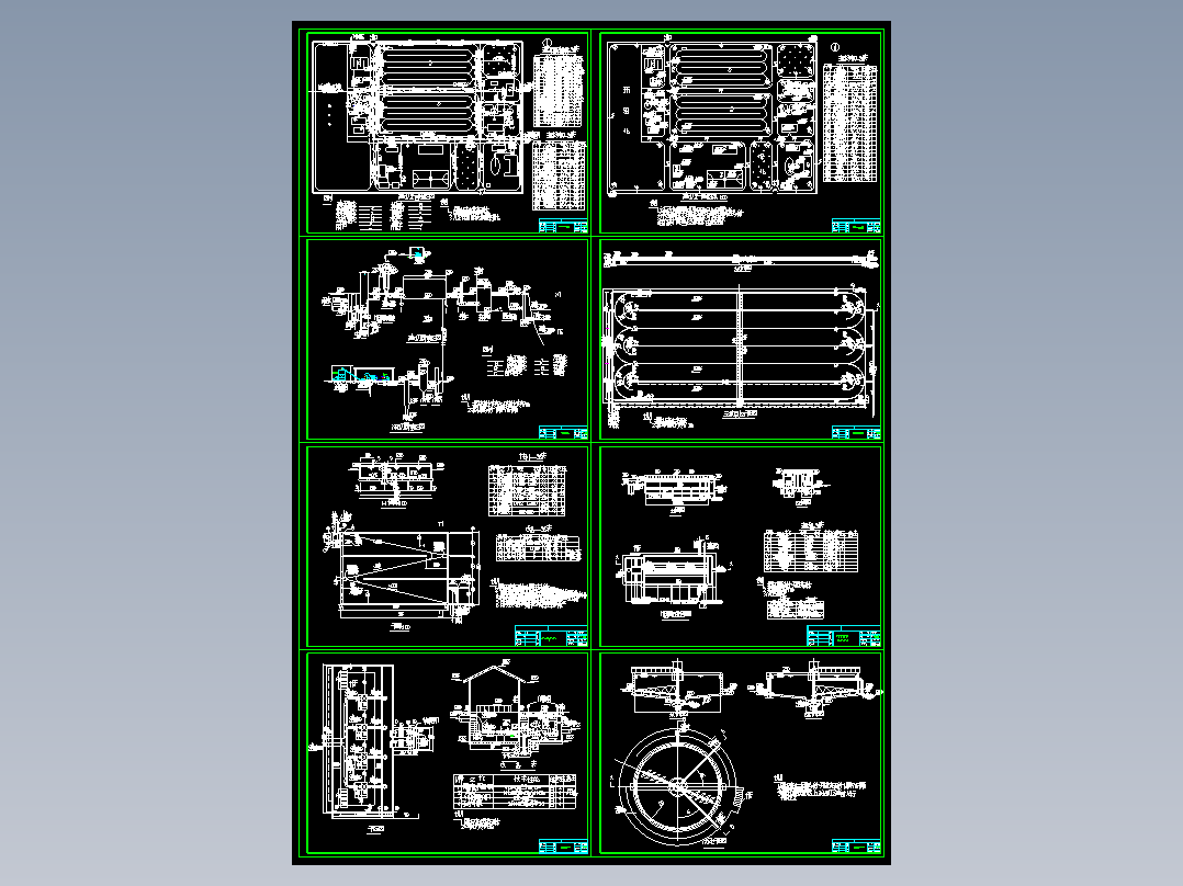 某工厂框架结构污水处理厂氧化沟设计图CAD图纸设计说明