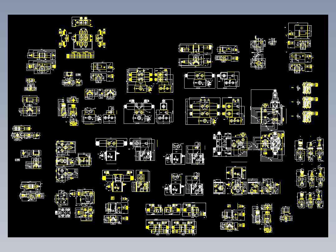 液压标准元件的CAD图 方便设计时插入模块