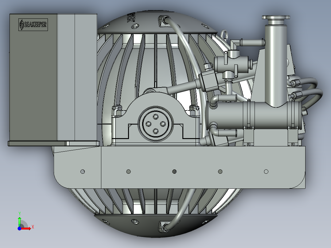陀螺稳定器前视图