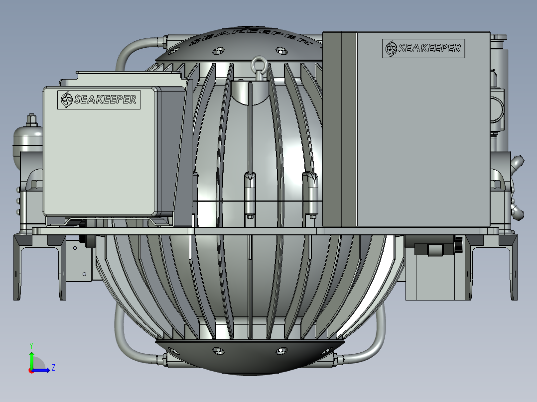 陀螺稳定器左视图