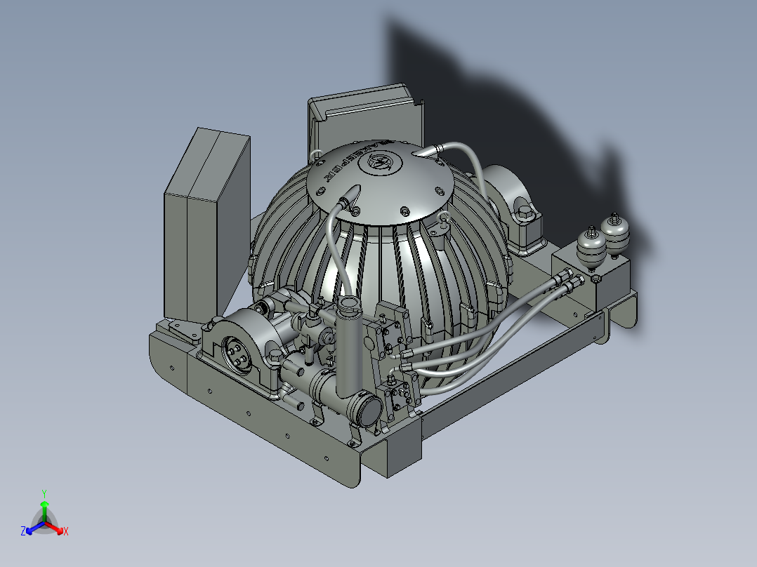 陀螺稳定器正等轴测图