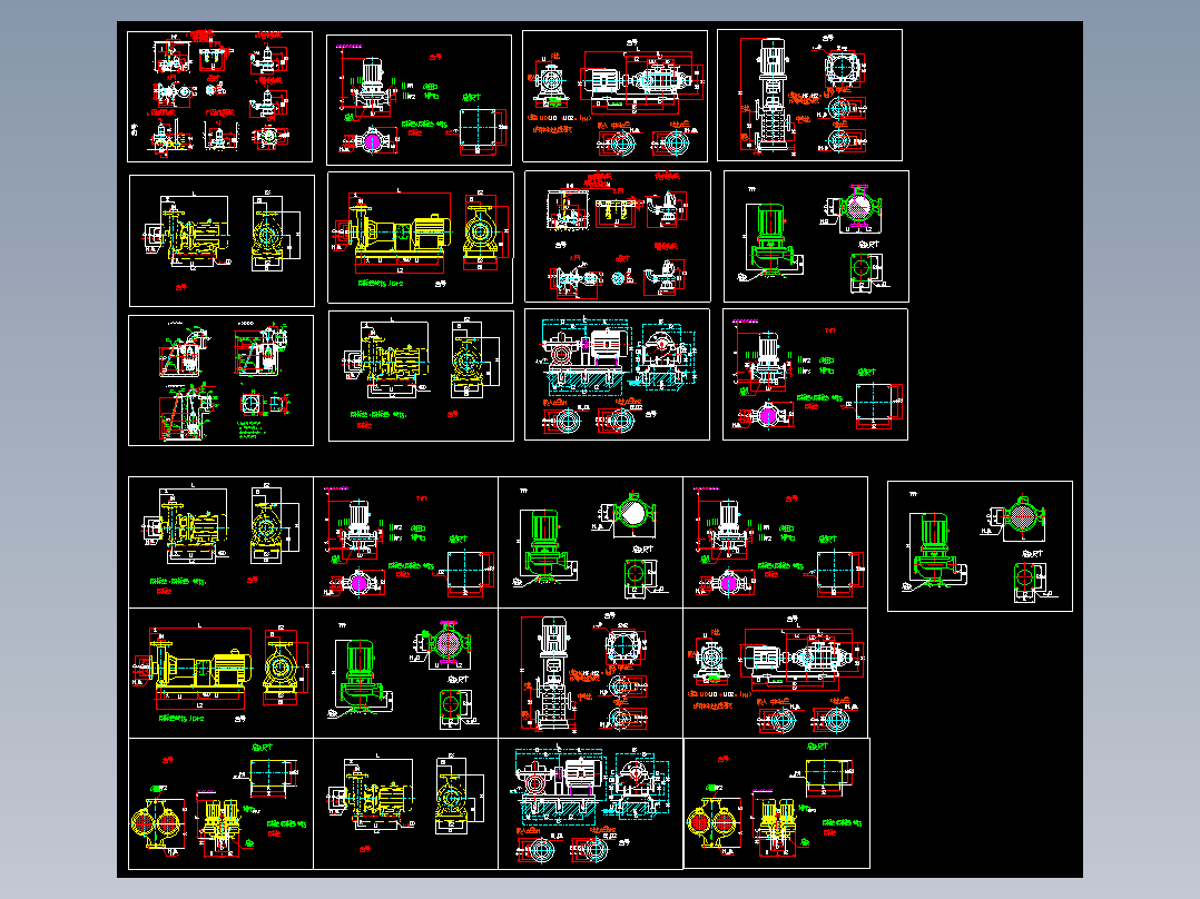 水泵各种型号详图