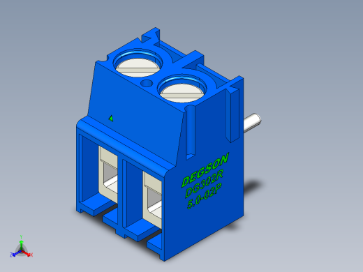 DEGSON DG302 系列 5.0 接线端子-DG302R-5.0-02P-12-00AH