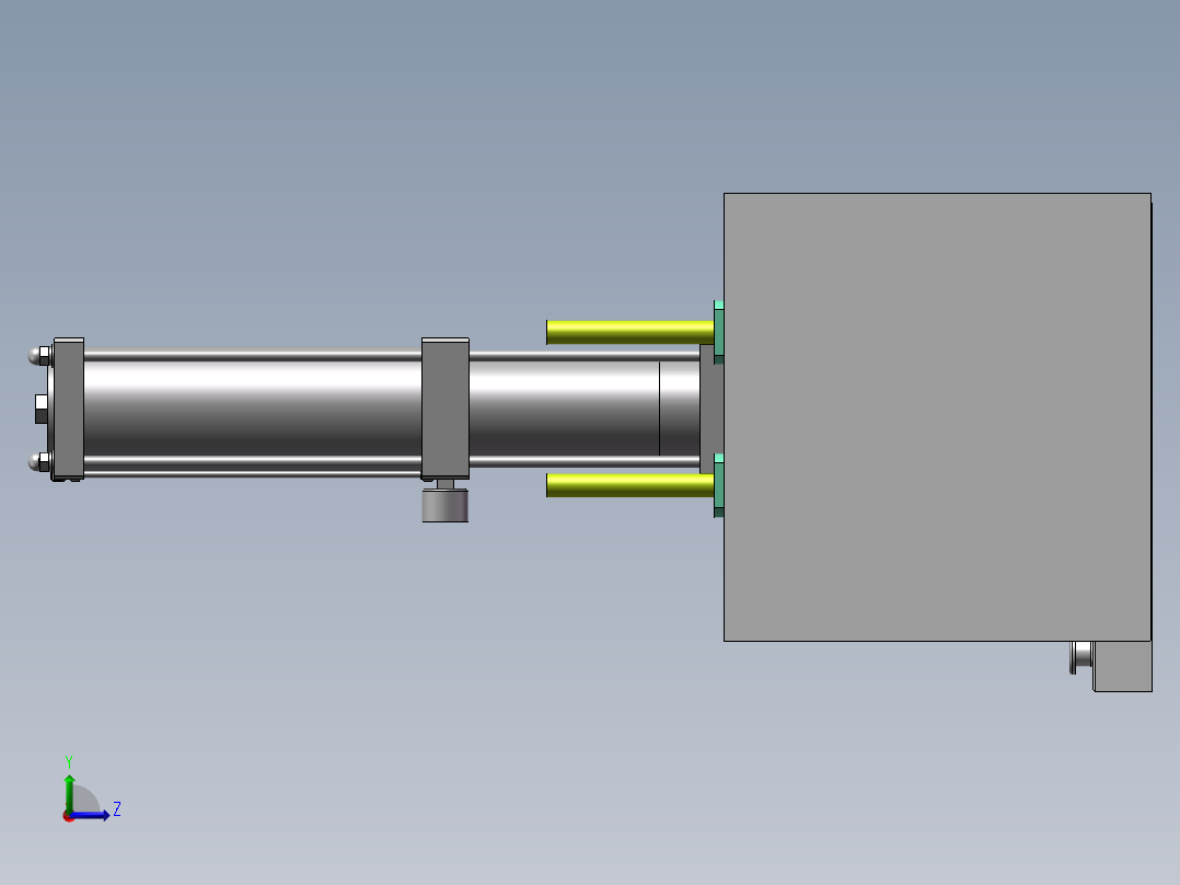 5T增压机左视图