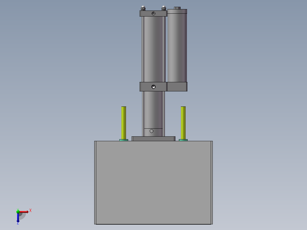 5T增压机俯视图