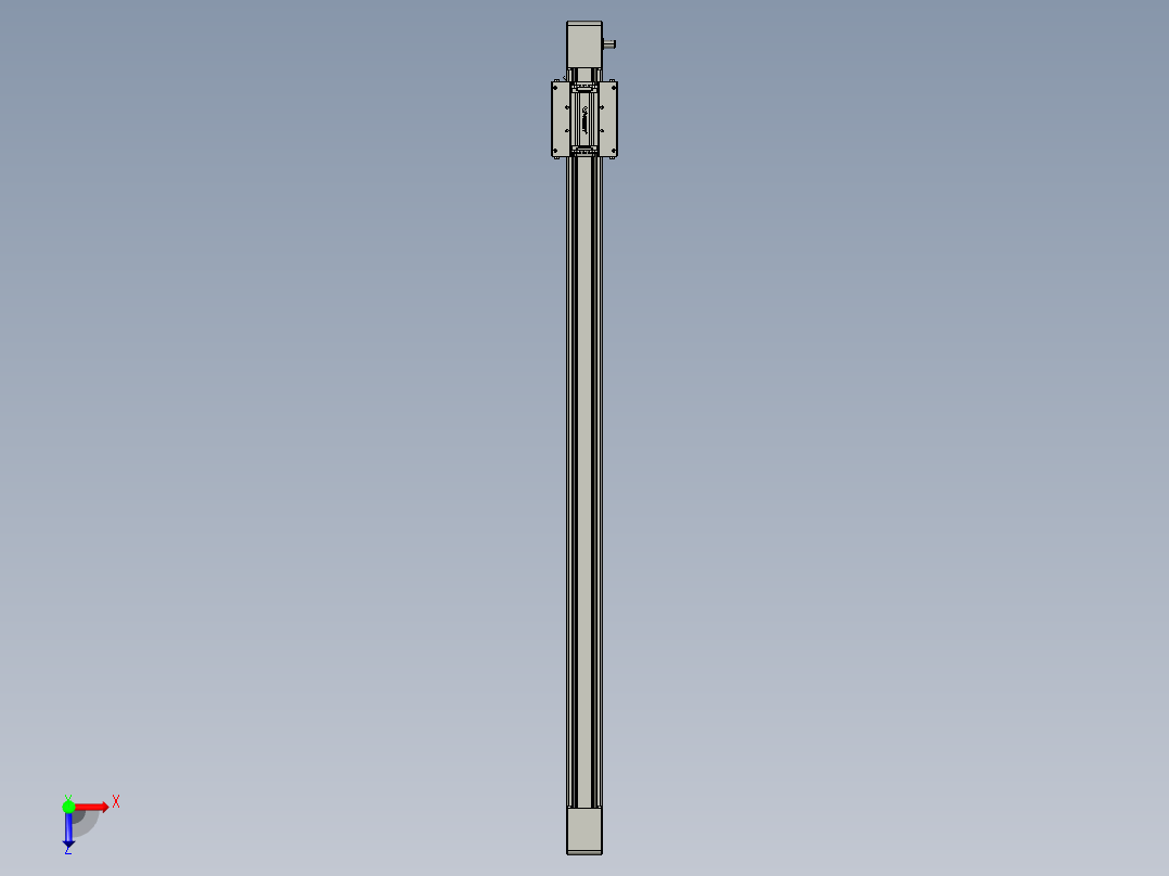 威洛博直线电机模组EB6-L140-S1100-光轴俯视图