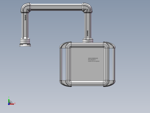 向下旋转底座+转角+转角+箱体连接器+控制箱