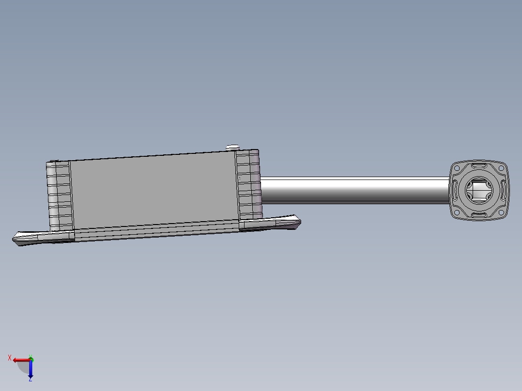 向下旋转底座+转角+转角+箱体连接器+控制箱俯视图