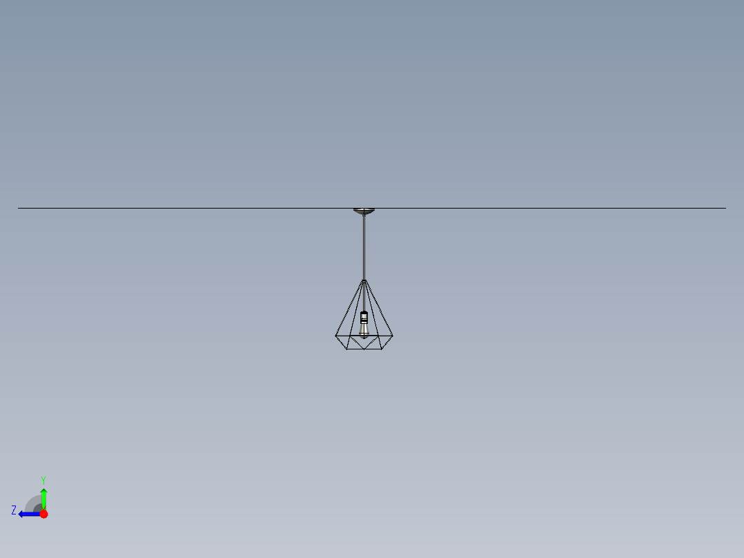 复古吊灯2右视图