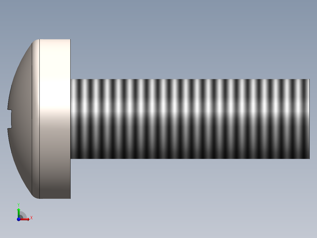 螺丝 M2 x 十字盘头-M2 x 6 Screw head.SLDPRT前视图