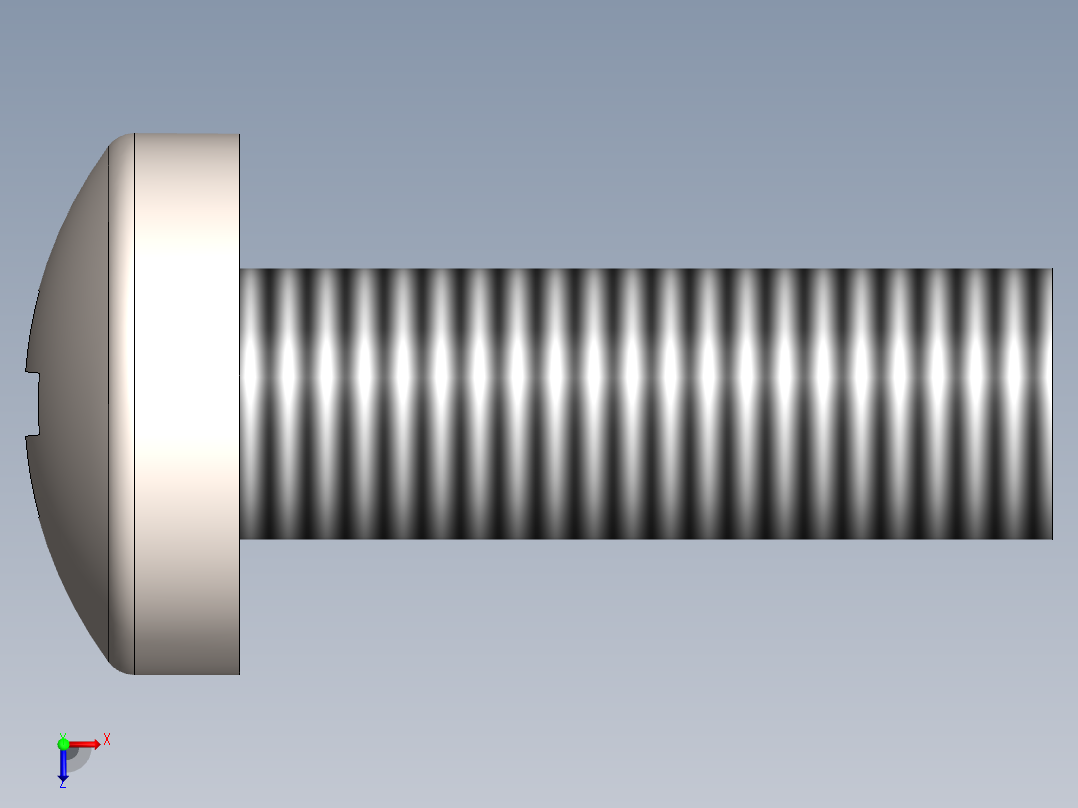 螺丝 M2 x 十字盘头-M2 x 6 Screw head.SLDPRT俯视图