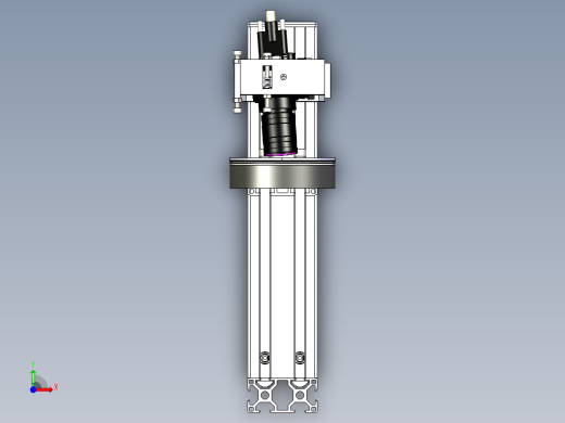 视觉检测相机安装角度调整机构样图前视缩略图
