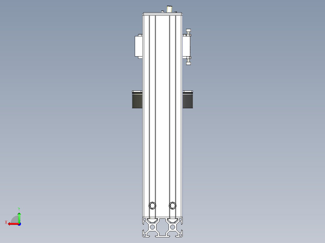 视觉检测相机安装角度调整机构样图后视图