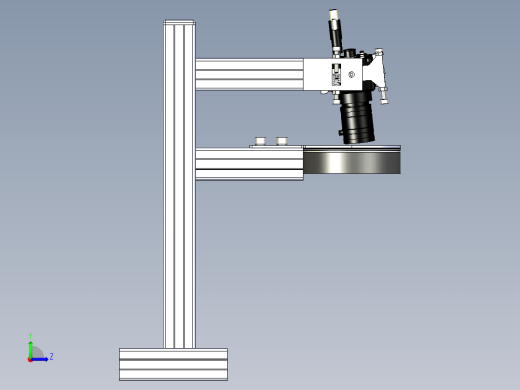 视觉检测相机安装角度调整机构样图左视缩略图