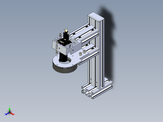 视觉检测相机安装角度调整机构样图正等轴测缩略图