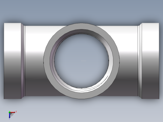 四通-等径内丝 DN15俯视缩略图