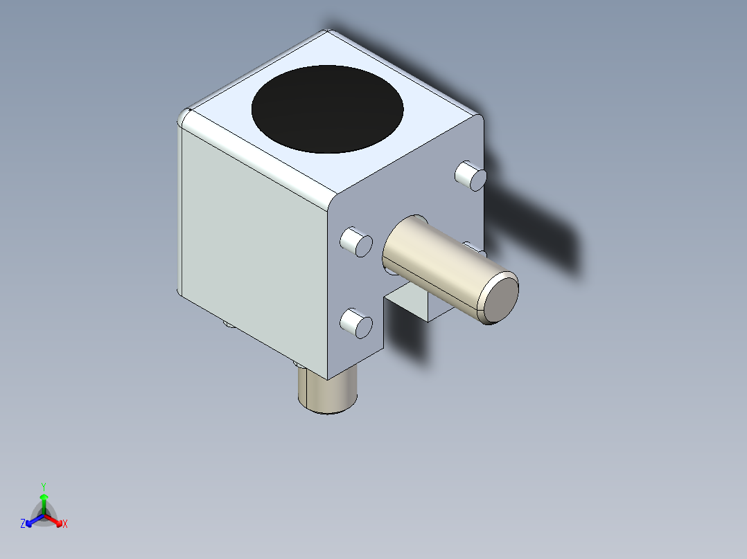 型材-BR 2D 30X30 CUBIC CONNECTOR KJN524485 正等轴测图