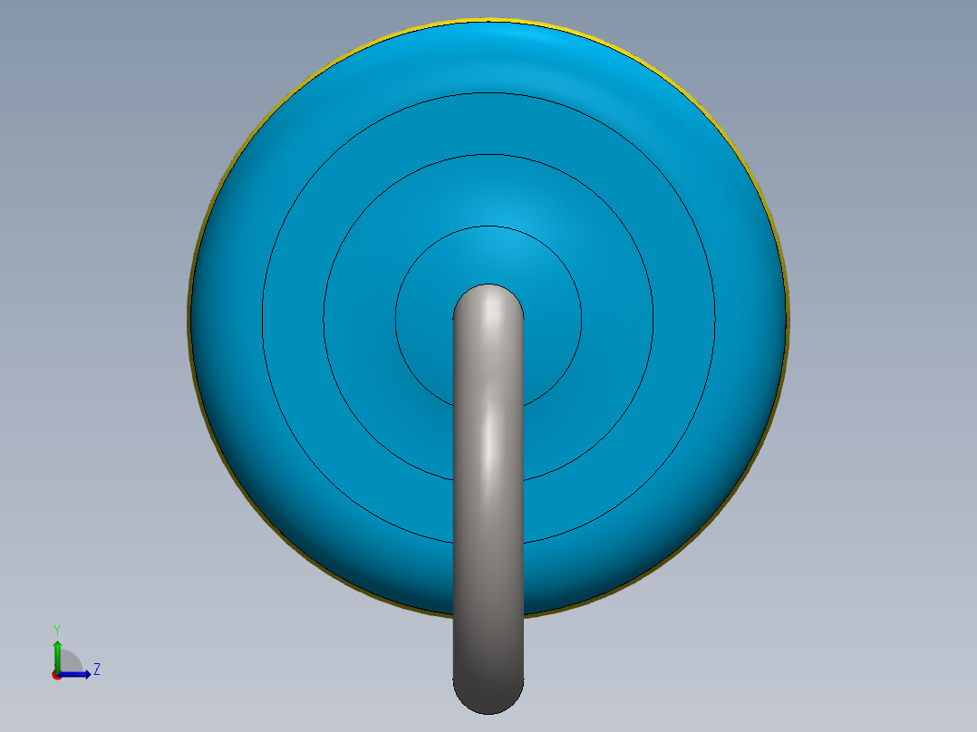 电容器 二极管 电阻器-Resistor Vertical 47 Ohm 1W左视图