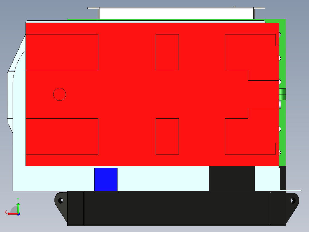 双螺杆压力机后视图