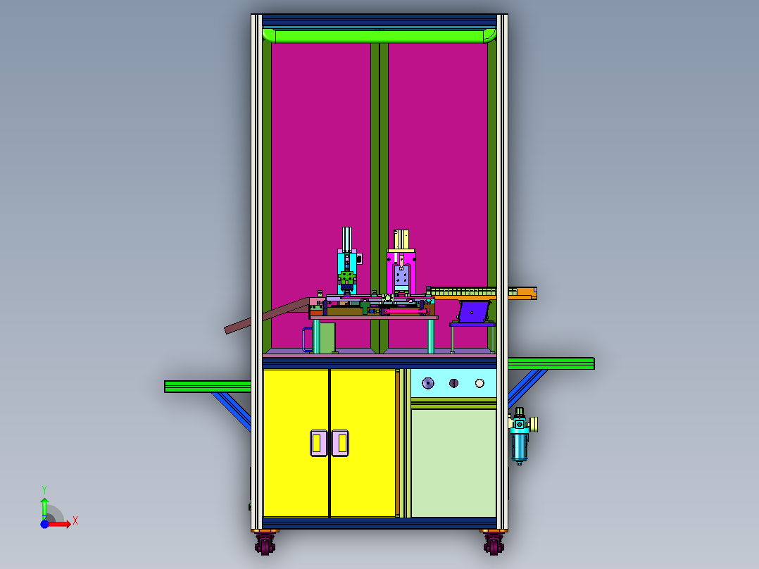网线水晶头压接机前视图