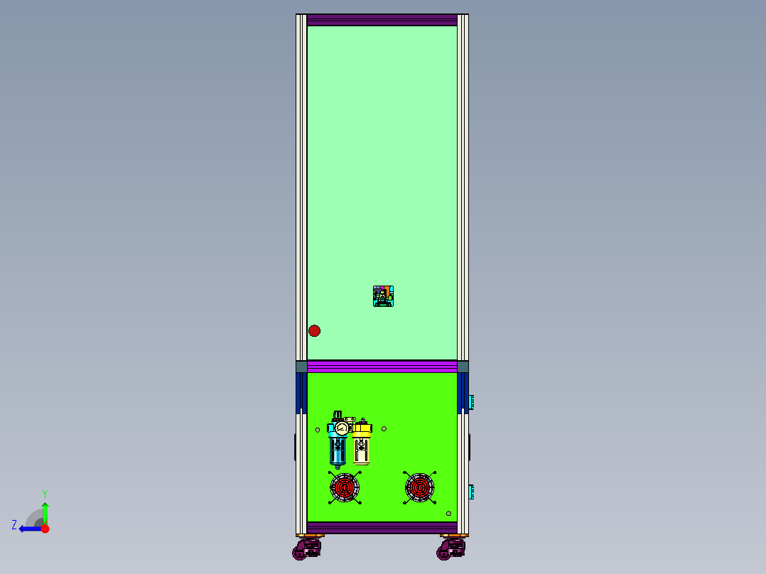 网线水晶头压接机右视图