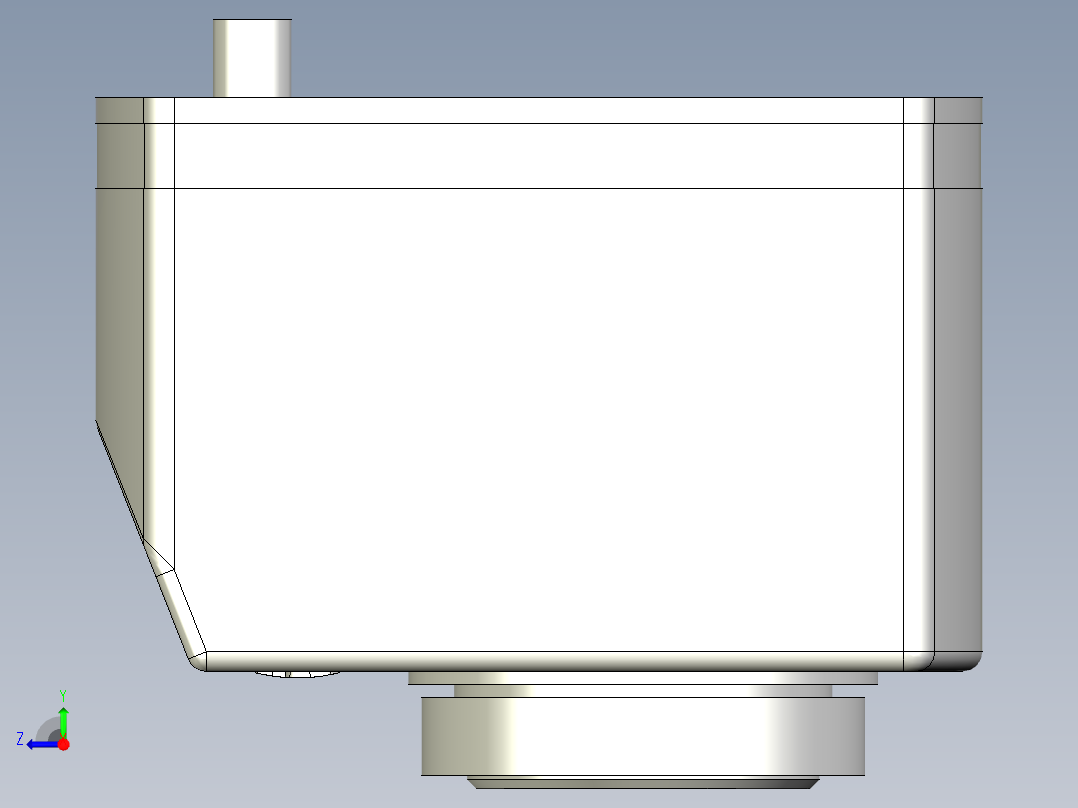 位置顯示器5566-3D多系列多零件图纸模型右视图