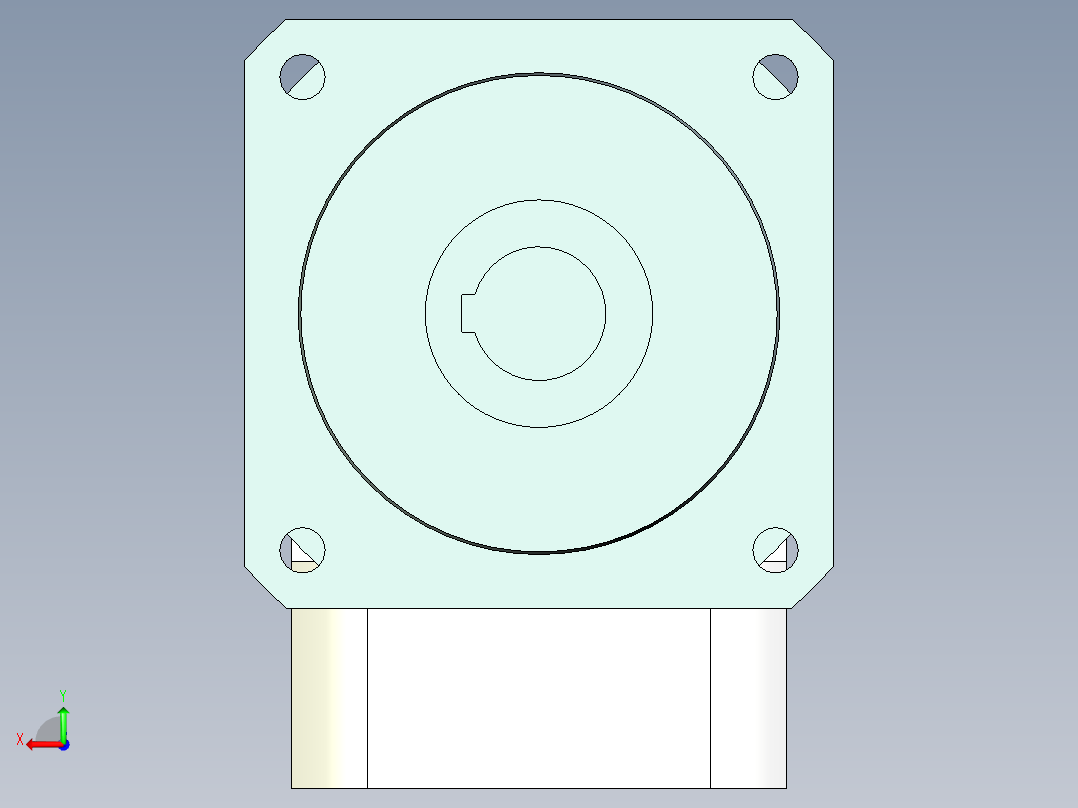 直齿孔ZPLX220-L2 35-114.3-200-M12.stp后视图