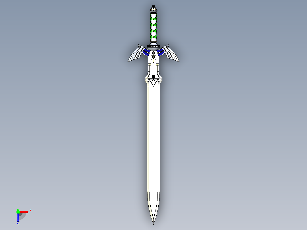 剑、宝剑(160)俯视图